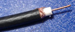 Cable coaxial cobre-cobre T100 negro PE precio por metro. Televe