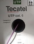 Cable de datos UTP CAT6 PVC Violeta - Tecatel